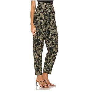 WeWoreWhat Olive Green Camouflage Boyfriend Jeans High Rise Crop - Size 28